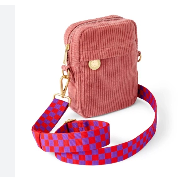 Rowing Blazers Pink Corduroy Crossbody Bag NWT - Picture 1 of 1